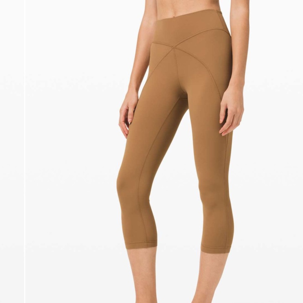 Lululemon | Get Centred High Rise Crop 21" | Saddle Brown